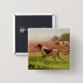 Zeiger in einer Landschaft, 19. Jahrhundert Button (Vorne & Hinten)