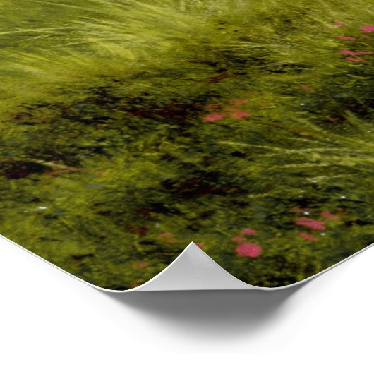 Zeiger in einer Landschaft, 19. Jahrhundert Poster (Ecke)