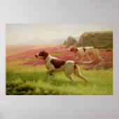 Zeiger in einer Landschaft, 19. Jahrhundert Poster (Vorne)