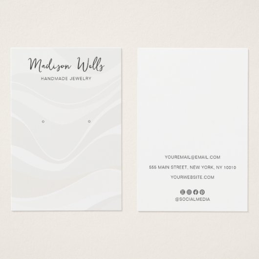 Zeiger mit weißen Waves (Vorne & Hinten)