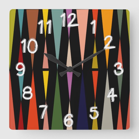 Zeiger Quadratische Wanduhr (Vorderseite)