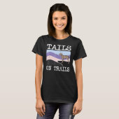 Zeiger Schwänze auf Wanderwegen T-Shirt (Vorne ganz)