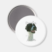 Zeiger (schwarz) Mama 2 Magnet (Vorderseite/Rückseite)