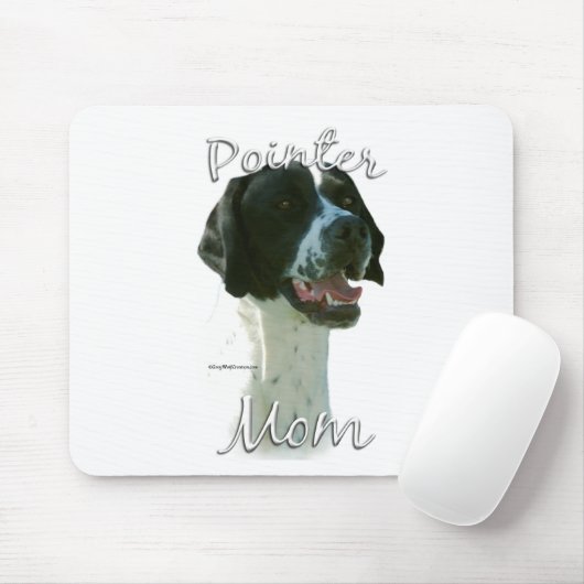 Zeiger (schwarz) Mama 2 Mousepad (Mit Mouse)