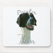 Zeiger (schwarz) Mama 2 Mousepad (Vorne)