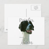 Zeiger (schwarz) Mama 2 Postkarte (Vorne/Hinten)