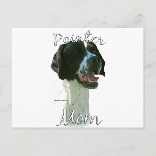 Zeiger (schwarz) Mama 2 Postkarte (Vorderseite)
