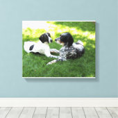 Zeiger und Setter Leinwanddruck (Insitu (Holzboden))