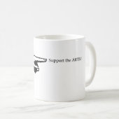 Zeiger-Unterstützung die Kunst-Tasse Kaffeetasse (VorderseiteRechts)