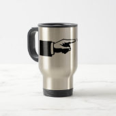 Zeiger-Unterstützung die Kunstreise-Tasse Reisebecher (Vorderseite Links)