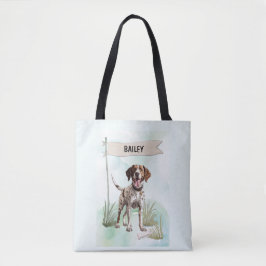 Zeiger-Wasserfarbe Personalisierter Hund Tasche