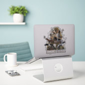 Zeigeraufkleber Aufkleber (Laptop auf Schreibtisch)