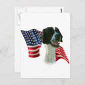 Zeigerflagge (schwarz) postkarte (Vorne/Hinten)