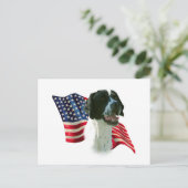 Zeigerflagge (schwarz) postkarte (Stehend Vorderseite)