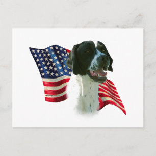 Zeigerflagge (schwarz) postkarte