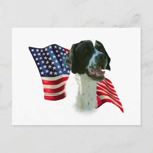 Zeigerflagge (schwarz) postkarte (Vorderseite)