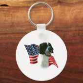 Zeigerflagge (schwarz) schlüsselanhänger (Vorderseite)