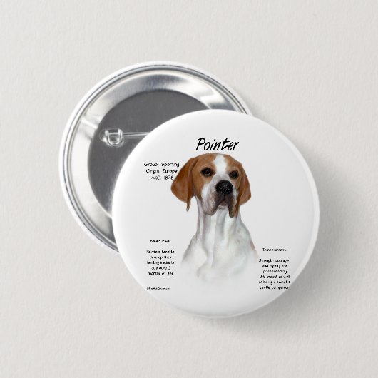 Zeigergeschichte Button (Vorne & Hinten)