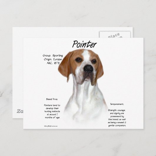 Zeigergeschichte Postkarte (Vorne/Hinten)