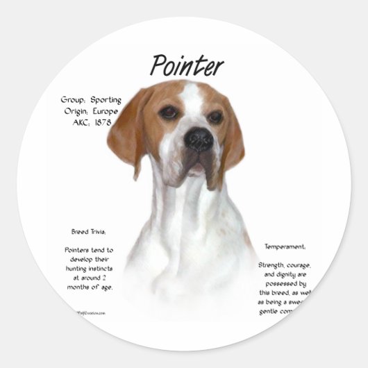 Zeigergeschichte Runder Aufkleber (Vorderseite)