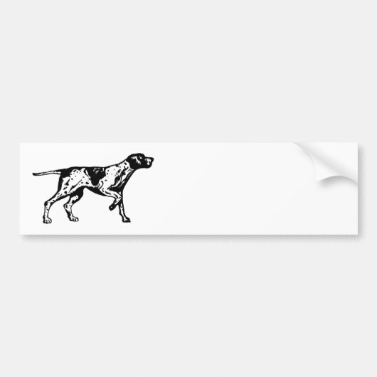 Zeigerhund Autoaufkleber (Vorne)