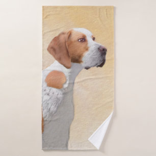 Zeigermalerei - Niedliche Hundekunst Badhandtuch Set