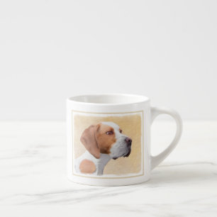 Zeigermalerei - Niedliche Originalkunst des Hundes Espressotasse