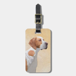 Zeigermalerei - Niedliche Originalkunst des Hundes Gepäckanhänger