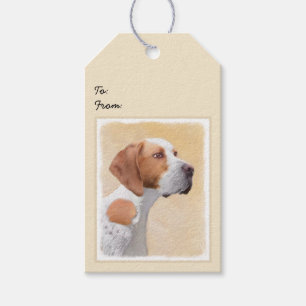 Zeigermalerei - Niedliche Originalkunst des Hundes Geschenkanhänger