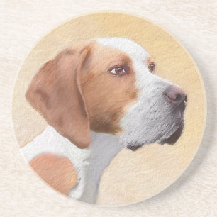 Zeigermalerei - Niedliche Originalkunst des Hundes Getränkeuntersetzer