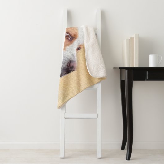 Zeigermalerei - Niedliche Originalkunst des Hundes Sherpadecke (Beispiel)