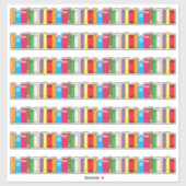 Zeile 7 Stück Aufkleber (Blatt)