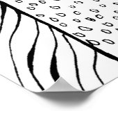 Zeile "BaumDrops" Zeichne Abstrakte Sketch-Printwe Poster (Ecke)