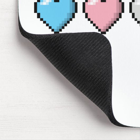 Zeile mit fünf Pixelschwerpunkten für die Transgen Mousepad (Ecke)