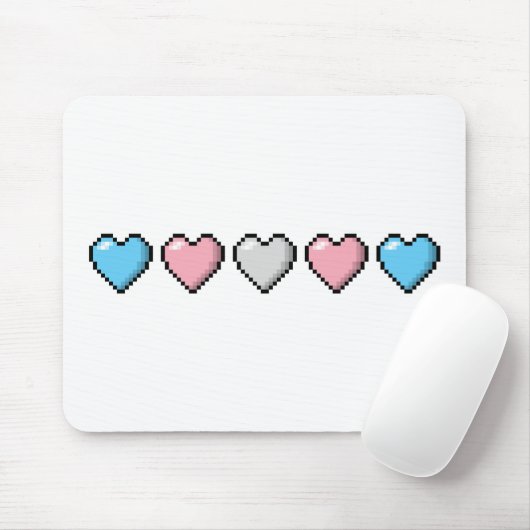 Zeile mit fünf Pixelschwerpunkten für die Transgen Mousepad (Mit Mouse)