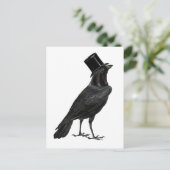 Zeile mit Top Hat Postkarte (Stehend Vorderseite)