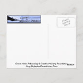 Zeile "Schriftsteller & Lügner" von Claire Postkarte (Rückseite)