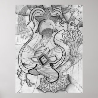 Zeilen in Bewegung Poster