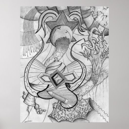 Zeilen in Bewegung Poster (Vorne)