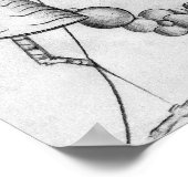 Zeilen in Bewegung Poster (Ecke)