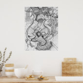 Zeilen in Bewegung Poster (Küche)