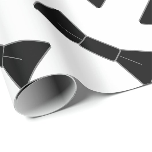 Zeilen von Bow-Krawatte Geschenkpapier (Rolleneckpunkt)