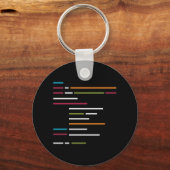 Zeilen von Code im dunklen Modus für die Programmi Schlüsselanhänger (Vorderseite)