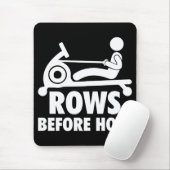 Zeilen vor dem Öffnen - Funny Rowing Machine Worko Mousepad (Mit Mouse)
