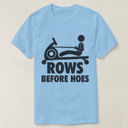 Zeilen vor dem Öffnen - Funny Rowing Machine Worko T-Shirt (Design vorne)