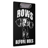 Zeilen vor den Haues - Funny Barbell Row Workout Klemmbrett (Rechts)