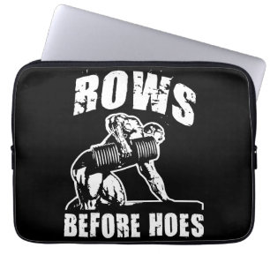Zeilen vor Hoes - Funny Dumbell Row Workout Laptopschutzhülle