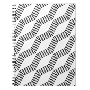 Zeilendiagonale Notizblock