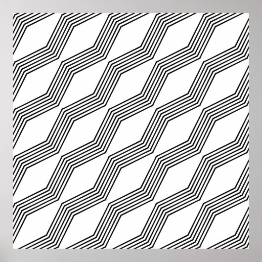 Zeilendiagonale Poster (Vorne)