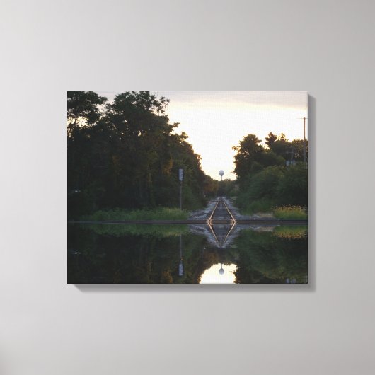 Zeilenende Leinwanddruck (Vorderseite)